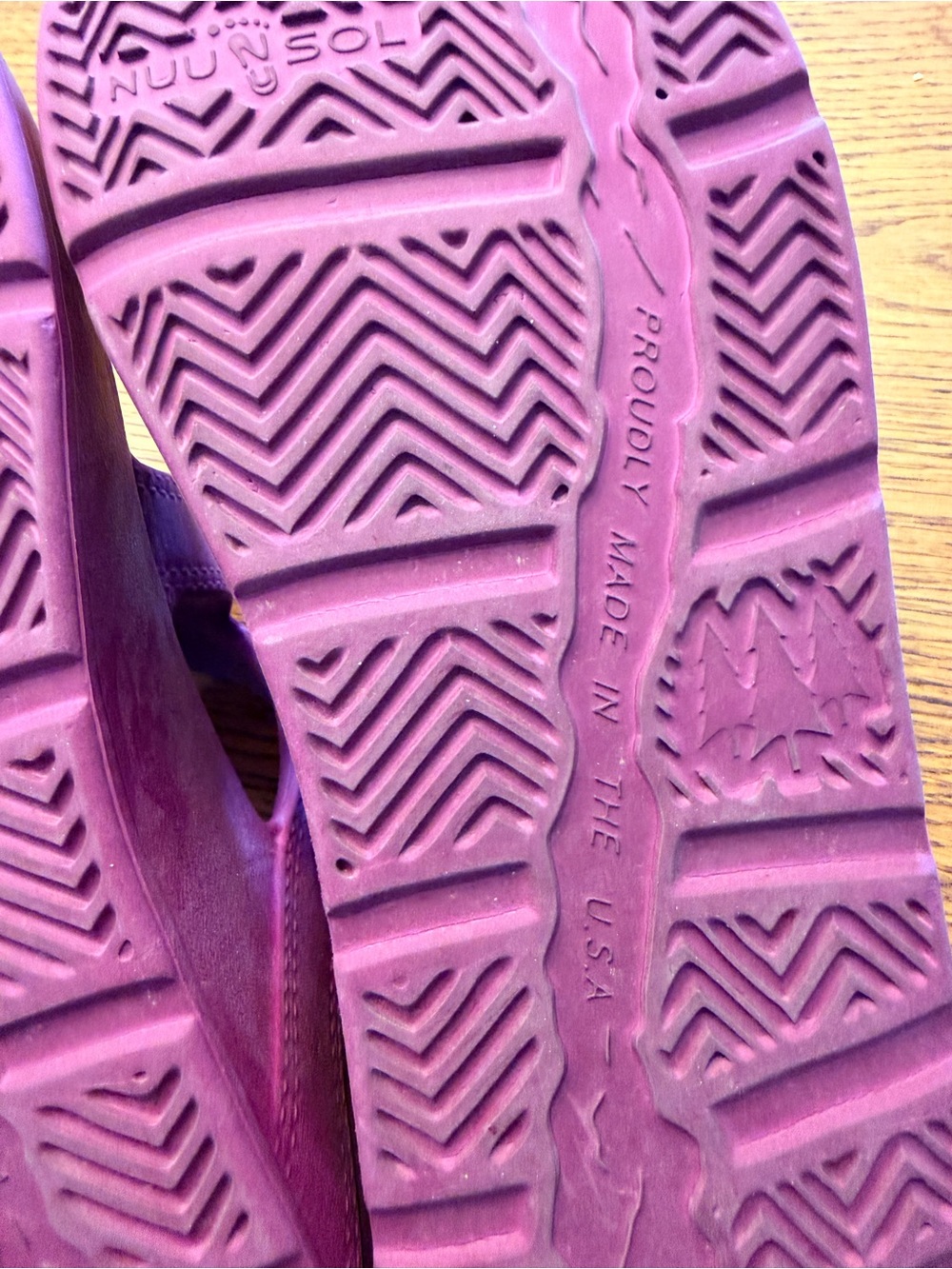NUU SOL Pink Rose Purple Walkable Comfort Slip-On Sandals - Picture 9 of 13